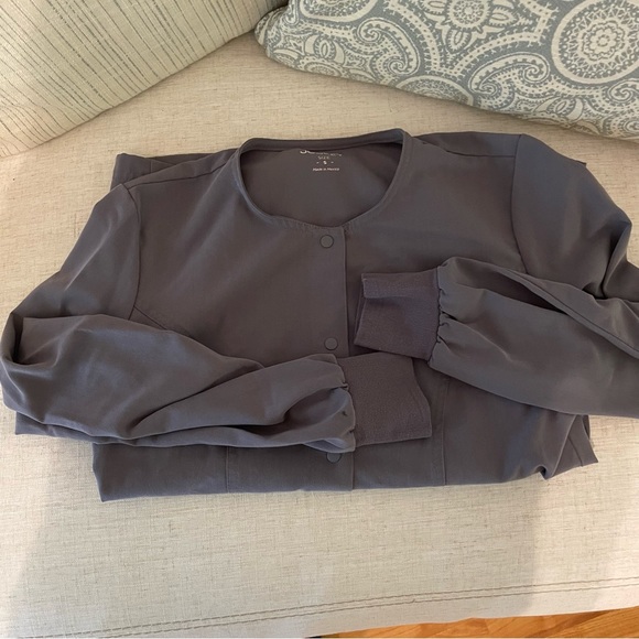 Gray snap front lab jacket from Jockey - Picture 6 of 8